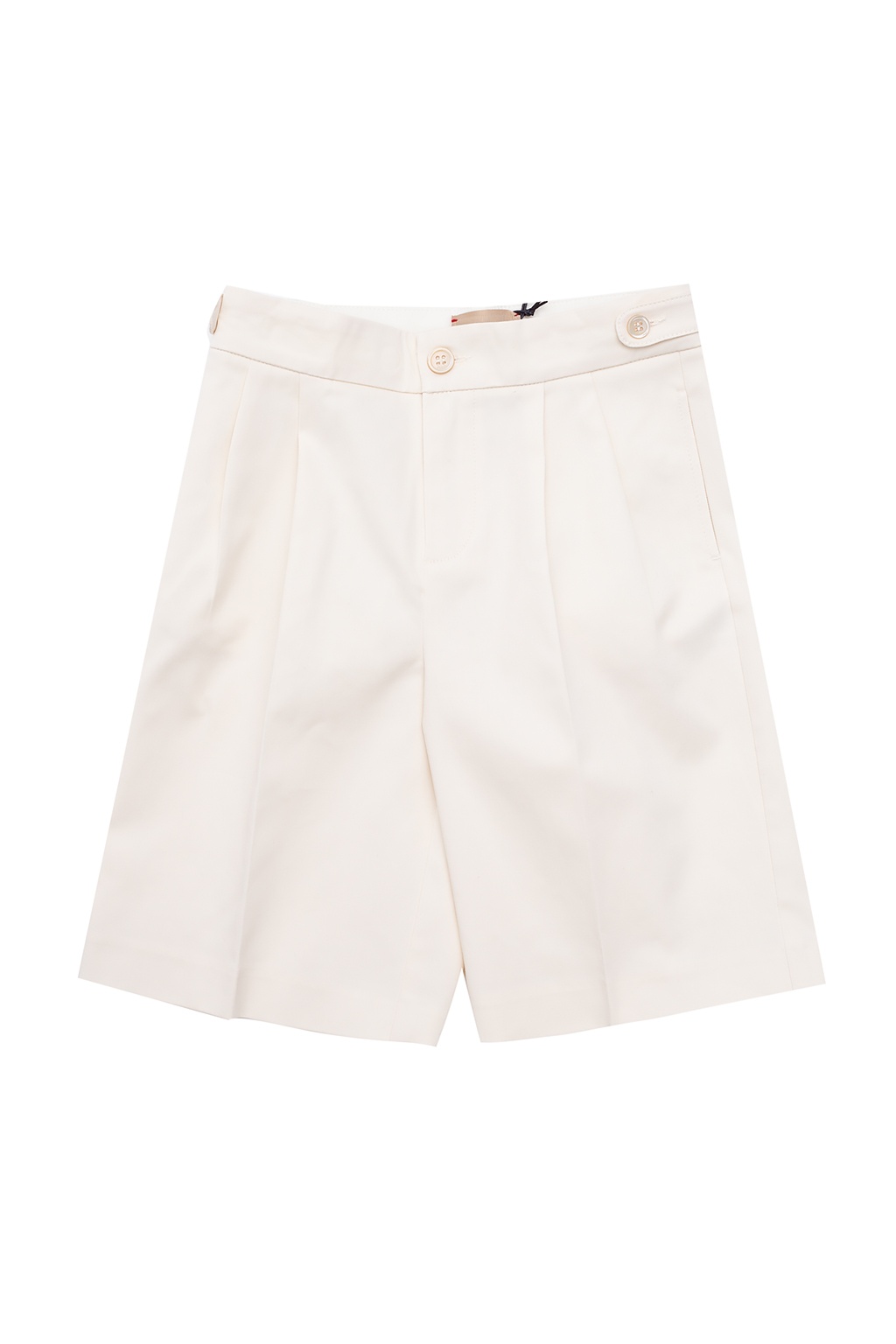 Gucci Kids Pleat-front shorts with logo